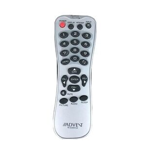 Advent Remote Control RC-Q35M-OA Silver‎ Tested & Works Wireless Controller